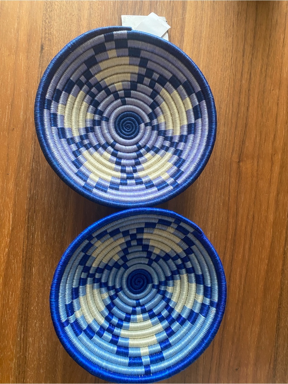 Handwoven Fair Wage Baskets.
